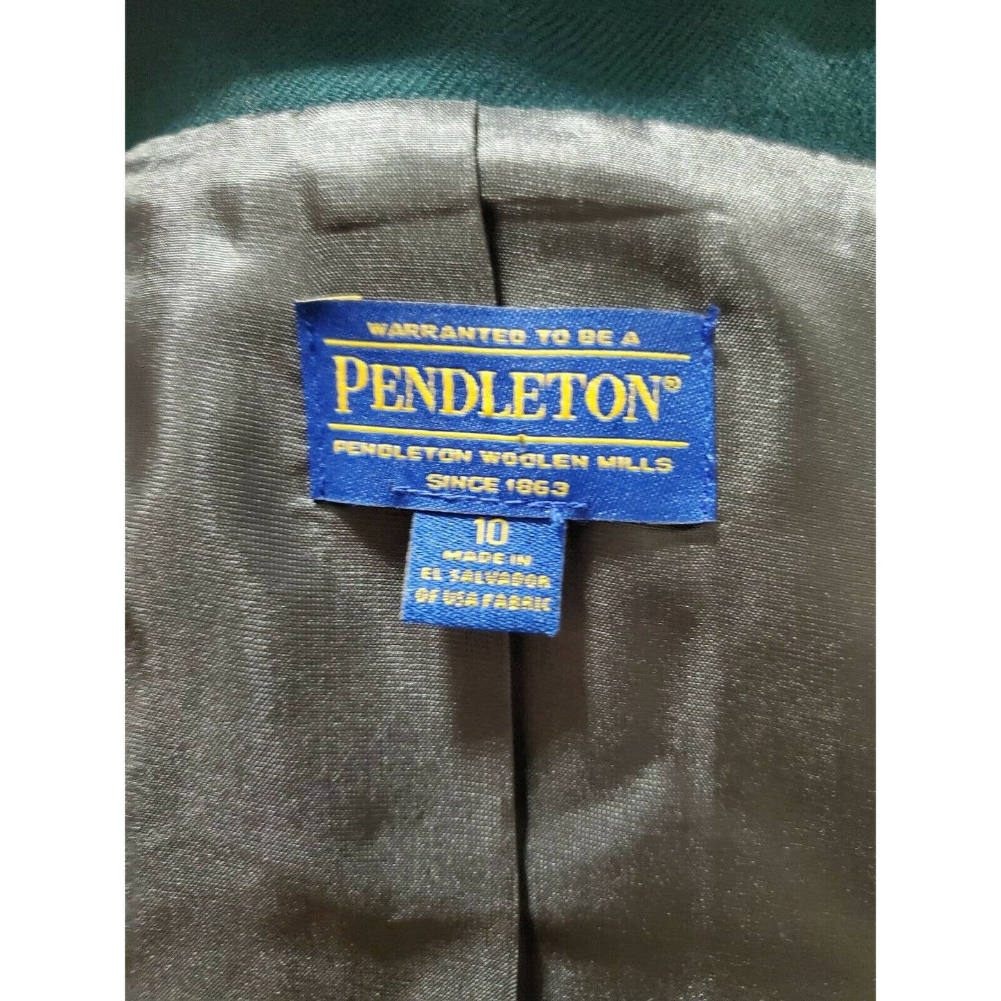 Pendleton Women's Wool Two Buttons Single Breasted Long Sleeve Blazer Size 10