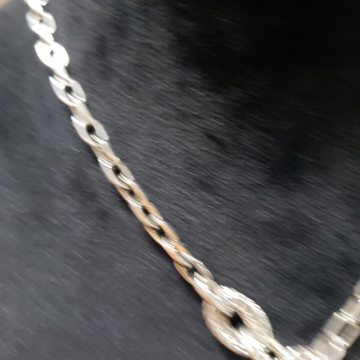 Lia Sophia Silver Tone Cut Crystal Mother Of Pearl Resin Necklace with Lobster