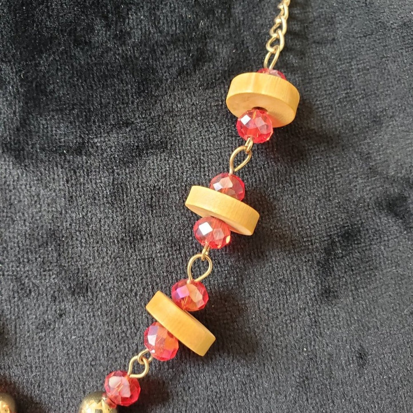 Womens Fashions Multicolor Gemstone Glass Beaded Collar Pendant Necklace