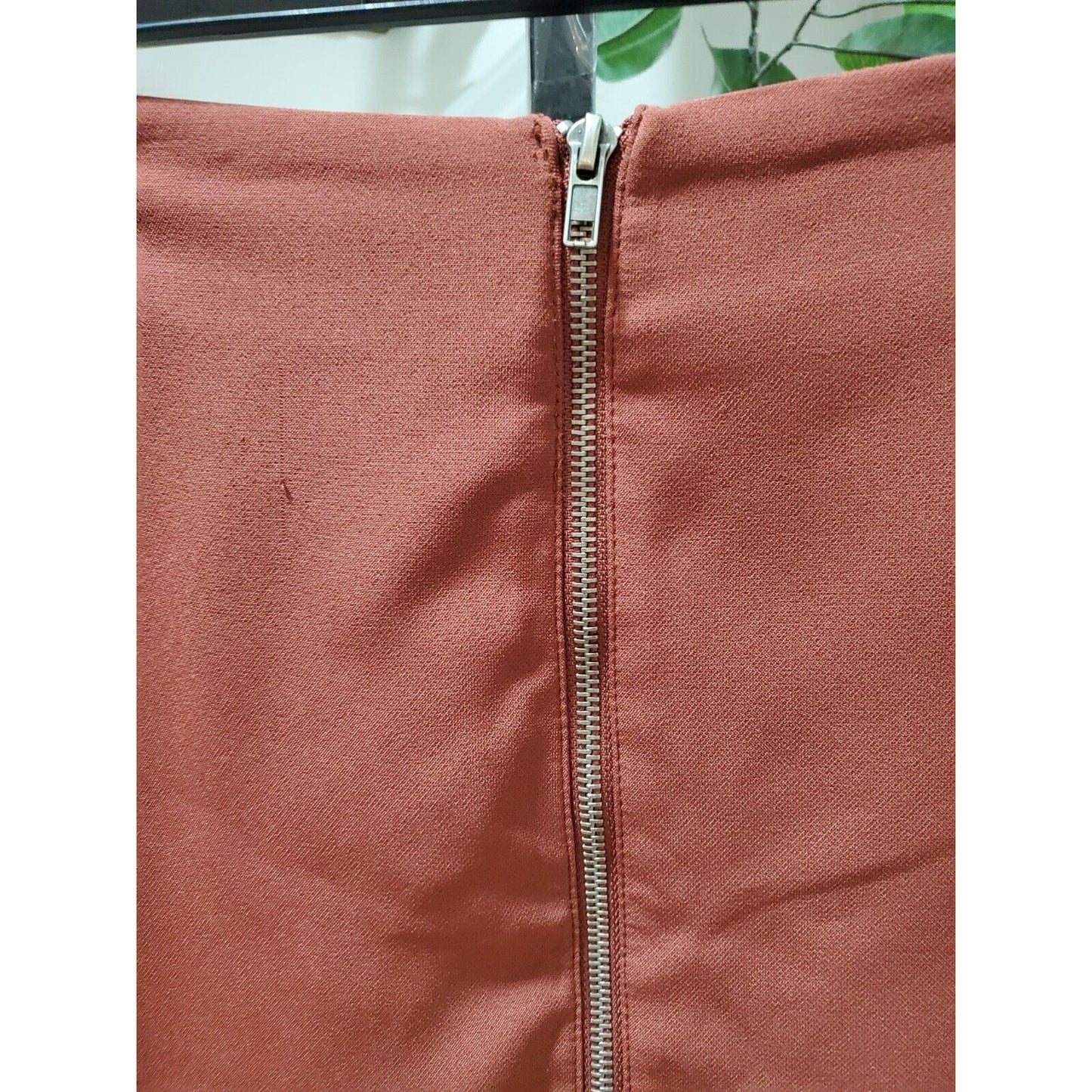 Forever21 Women's Brown Polyester Casual Pencil & Straight Mini Skirt Medium
