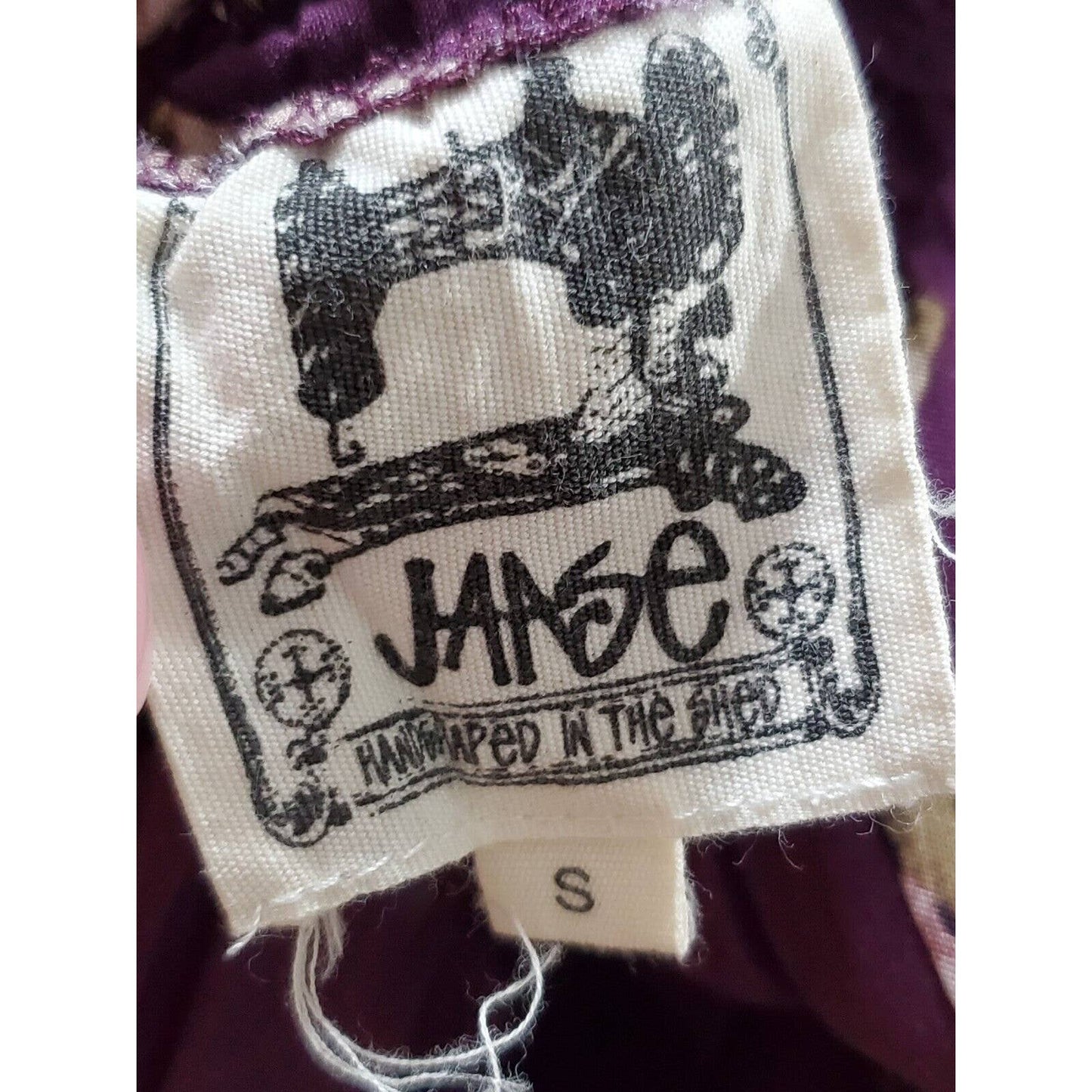 Jaase Women's Purple Floral Rayon Round Neck Half Sleeve Long Maxi Dress Small