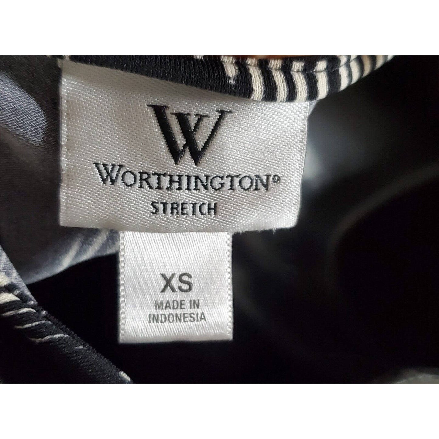 Worthington Women's Black Polyester V-Neck Sleeveless Long Maxi Dress Size XS