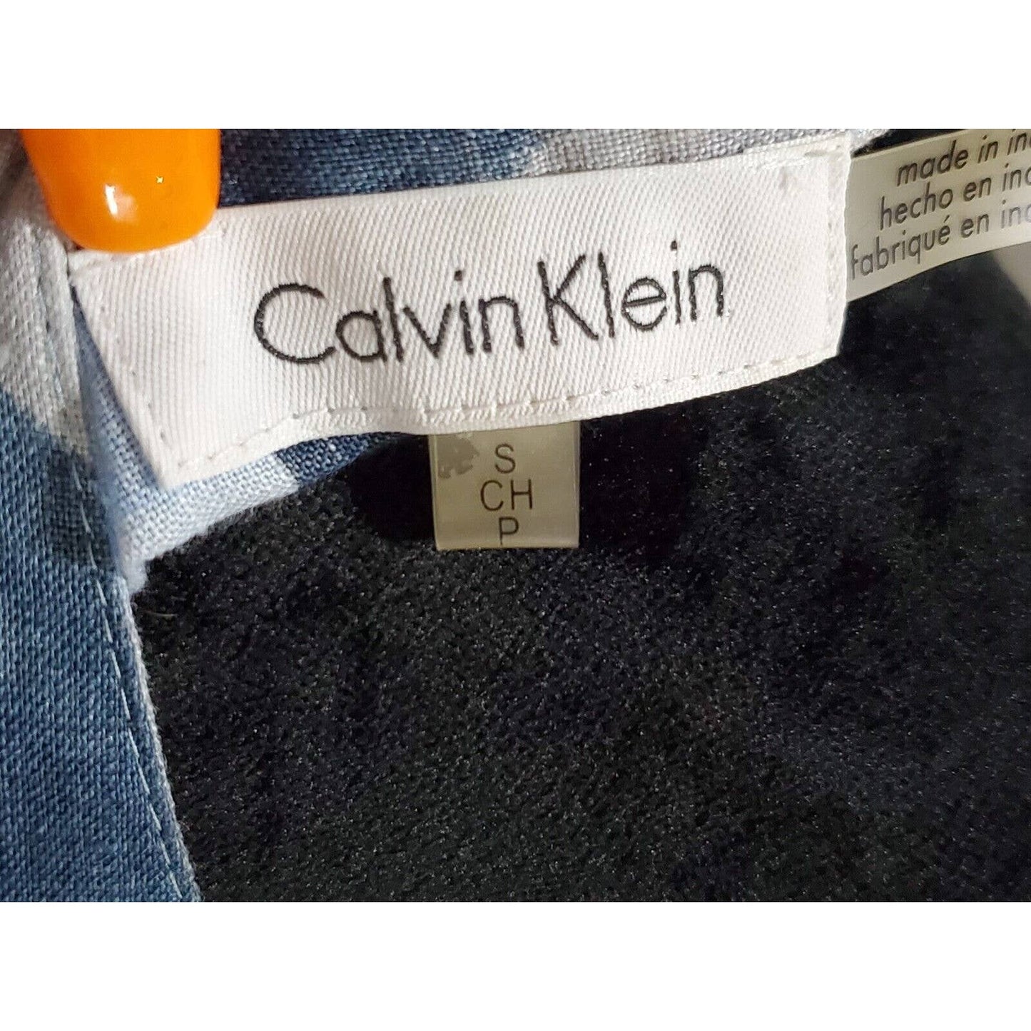 Calvin Klein Women Multicolor Polyester Long Sleeve Buttons Down Casual Shirt S