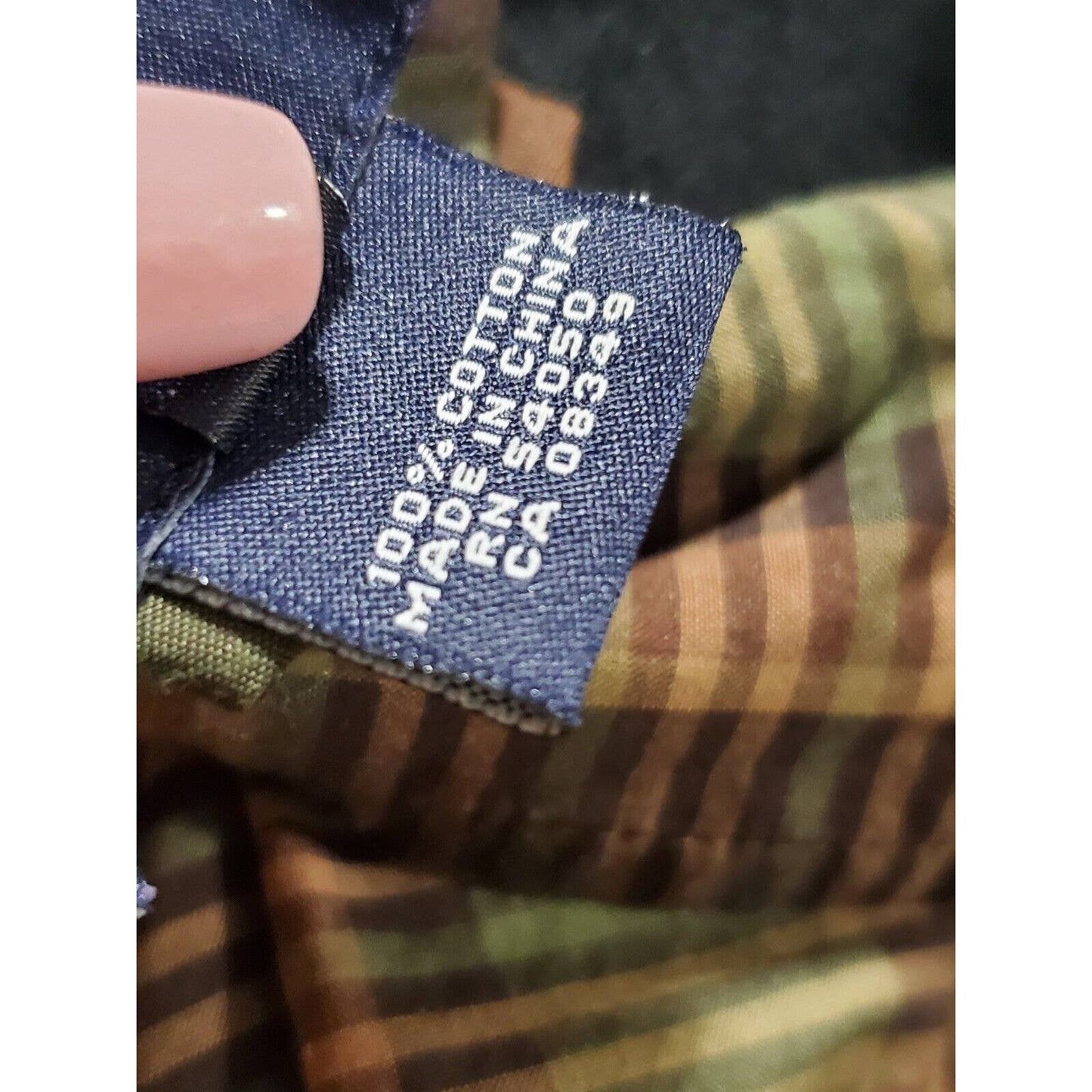 Jones New York Women Multicolor Cotton Collared Long Sleeve Button Down Shirt XL