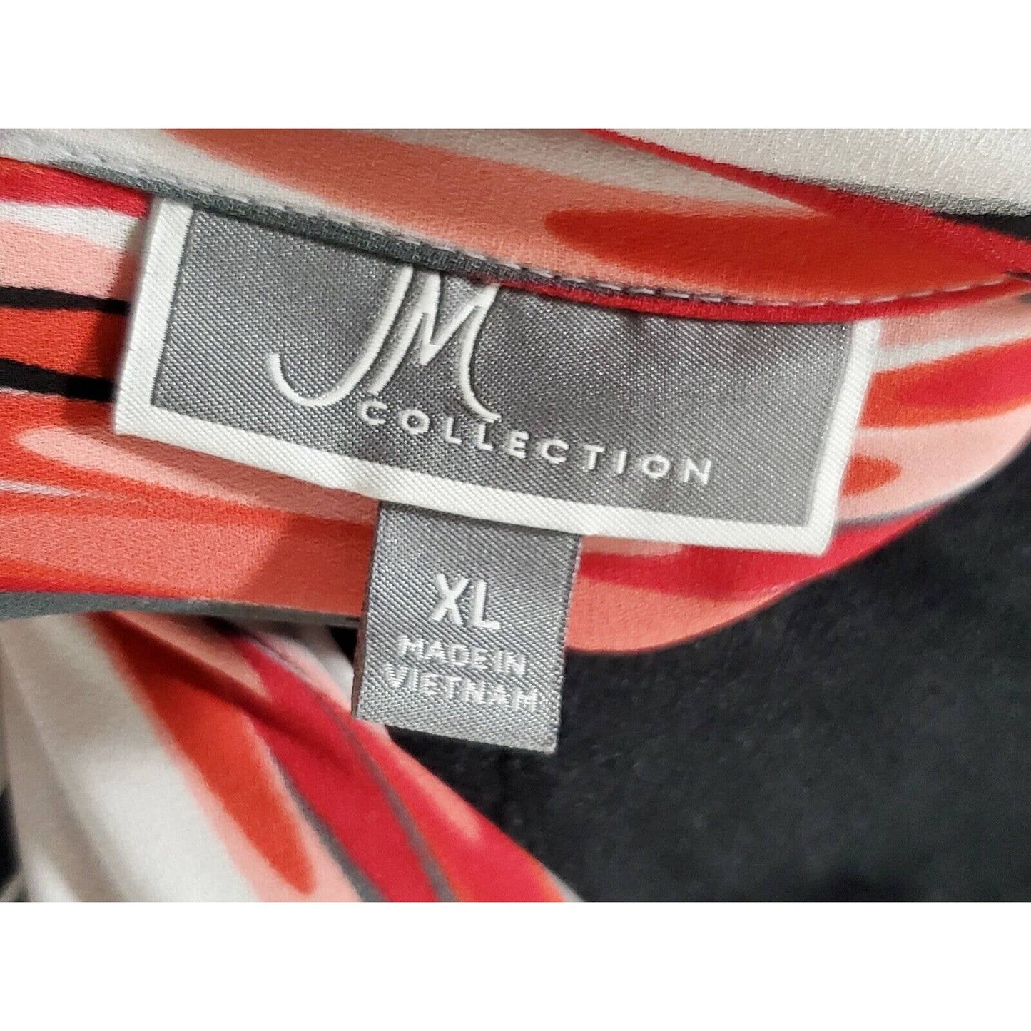 JM Collections Women Multicolor Collared Long Sleeve Casual Button Down Shirt XL